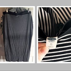 Old Navy Stripe Pencil Skirt